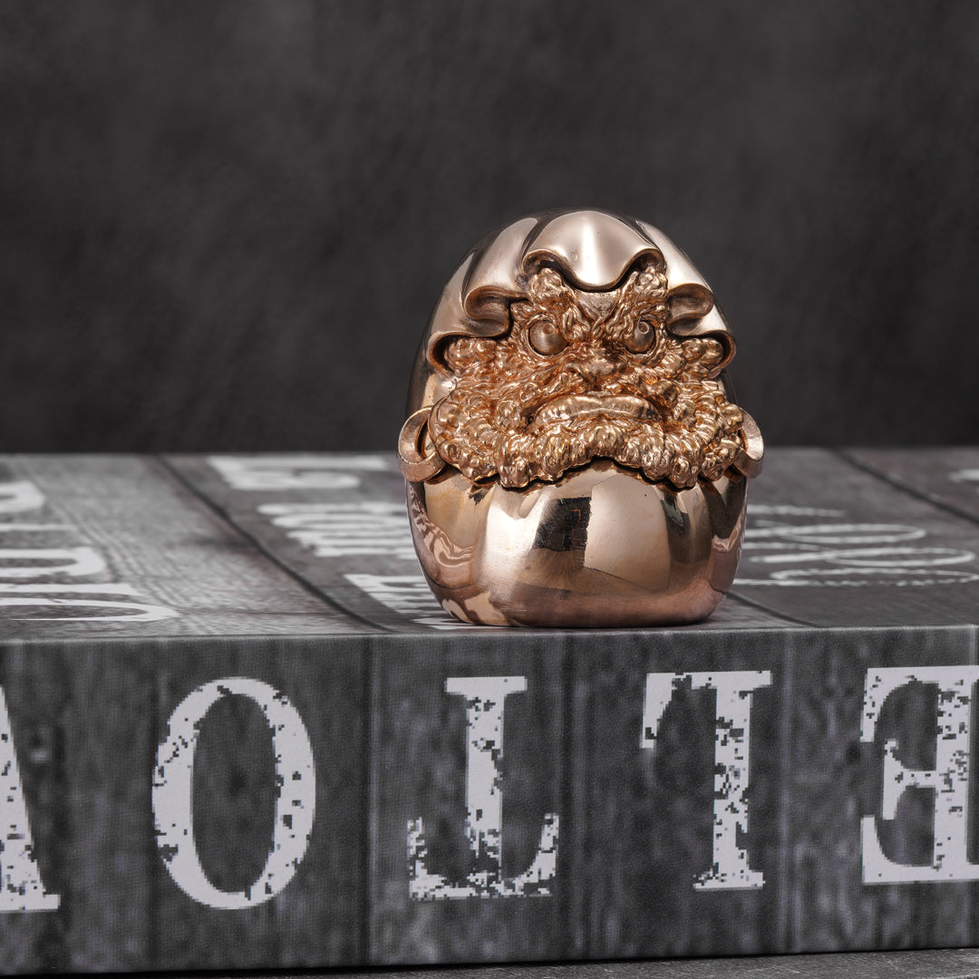 Bronze Daruma Egg Statue