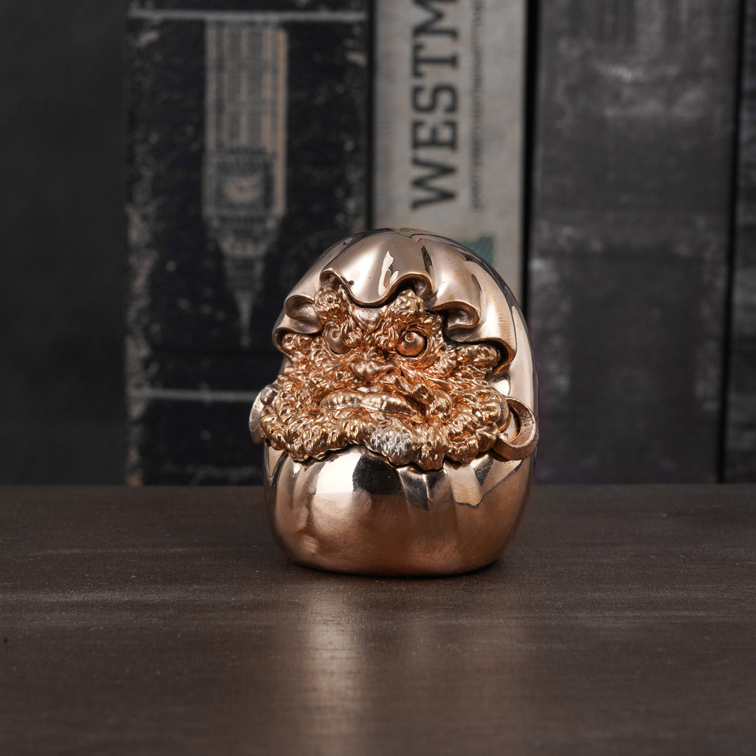 Bronze Daruma Egg Statue