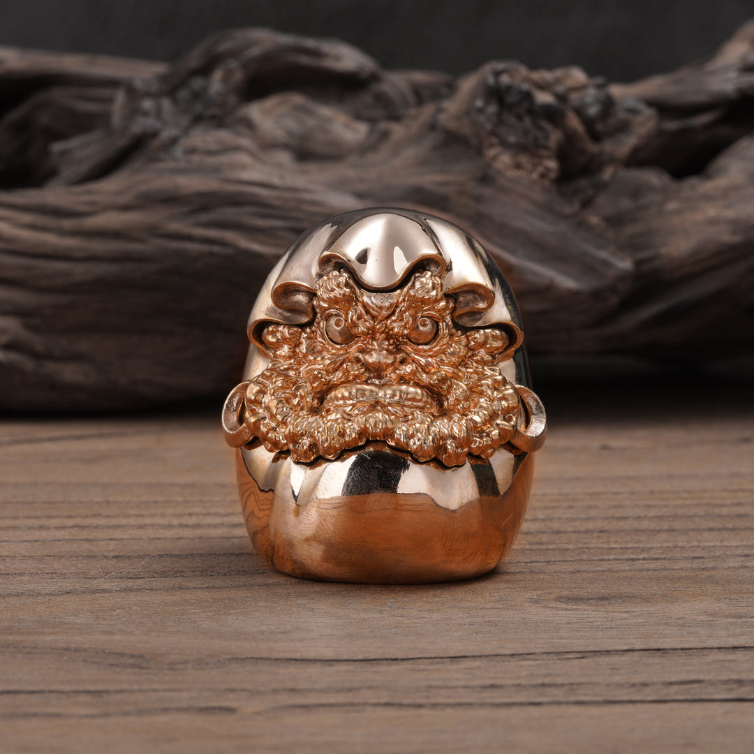 Bronze Daruma Egg Statue