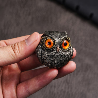 Bronze Wise Watcher Owl Figurine