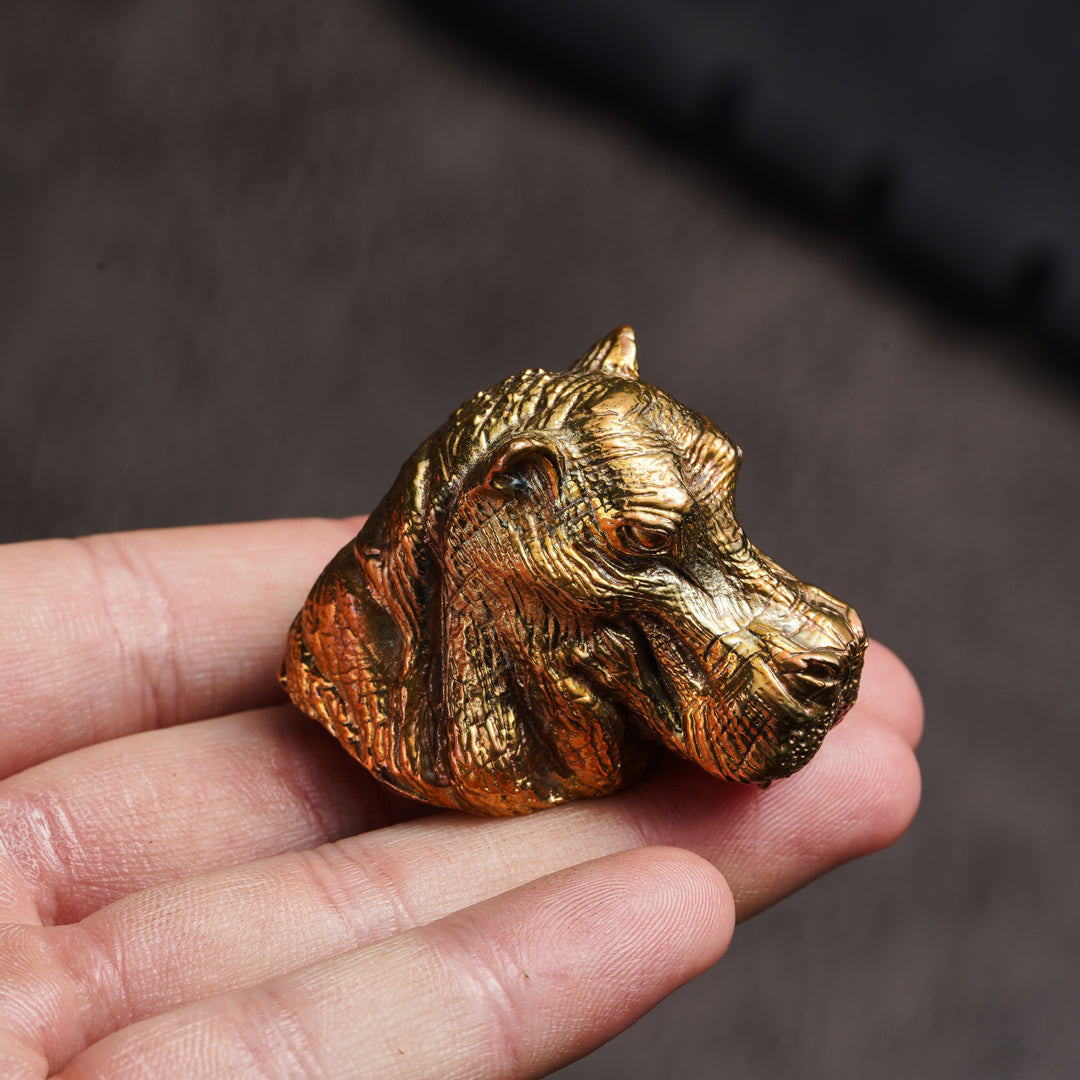 Bronze Wealth Hippo Statue