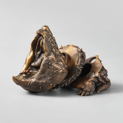 Alligator Snapping Turtle Bronze Statue