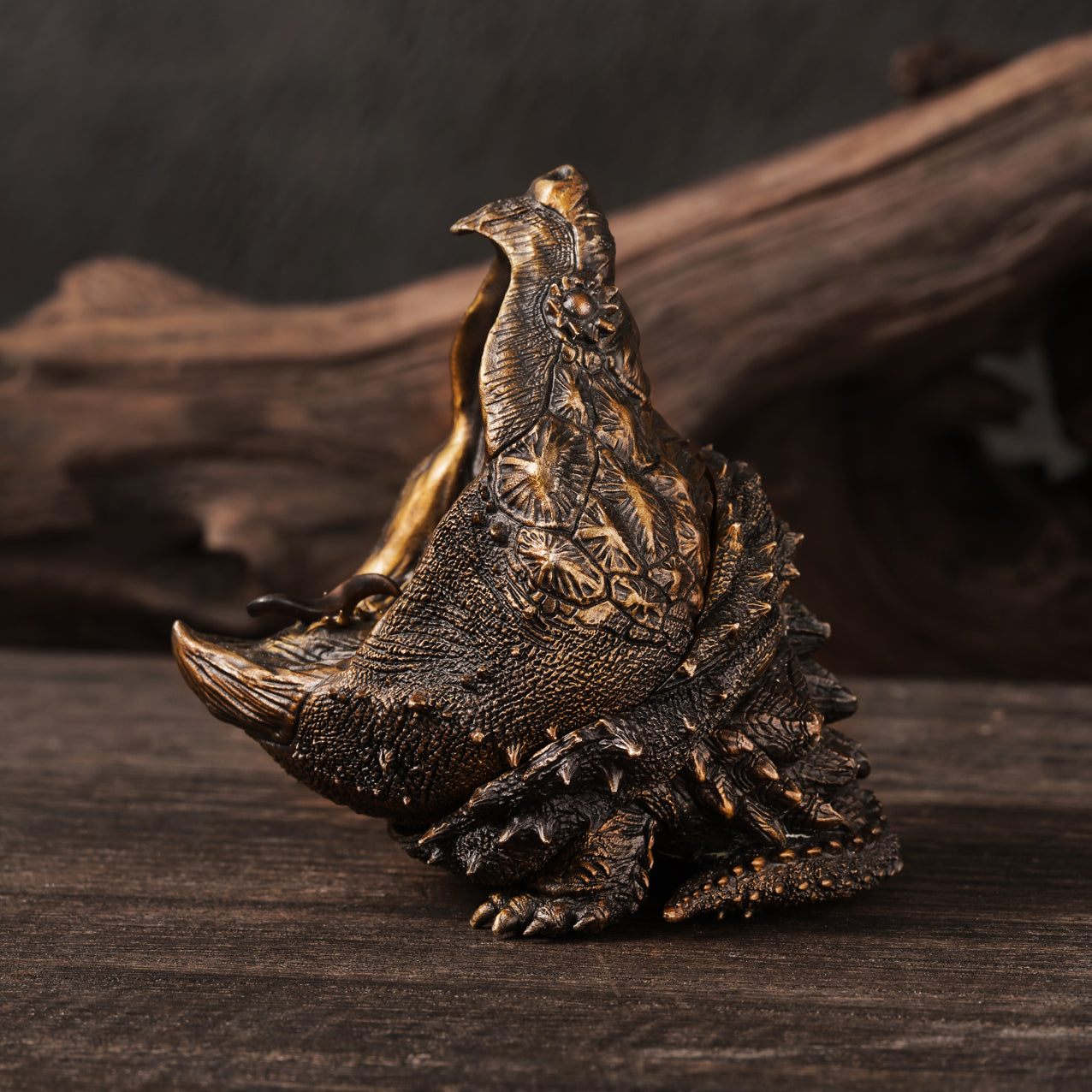 Alligator Snapping Turtle Bronze Statue