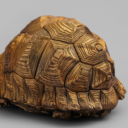 Bronze Leopard Tortoise Statue