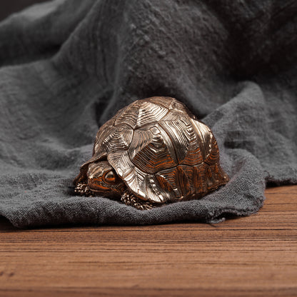 Bronze Leopard Tortoise Statue