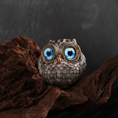 Bronze Wise Watcher Owl Figurine