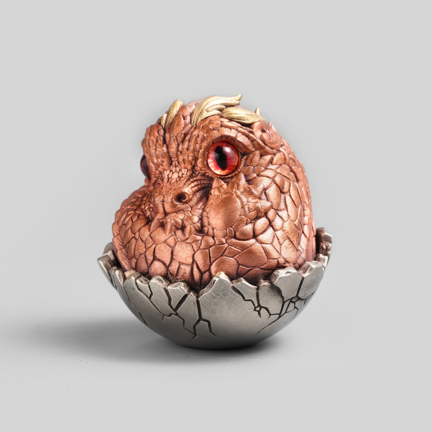 Hatched Baby Dinosaur Egg Figurine