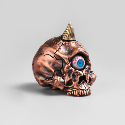 Cyclops Horned Skull Figurine