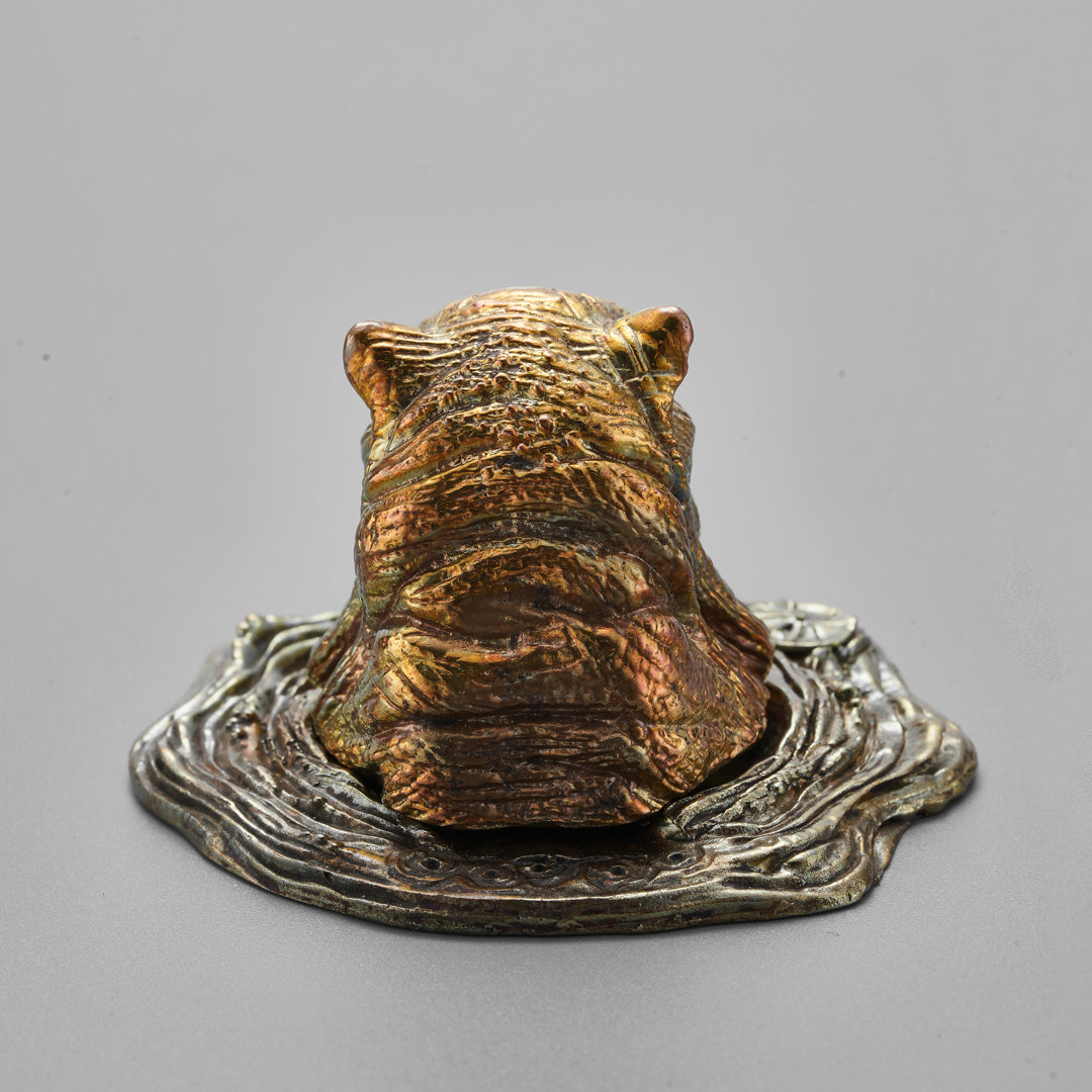 Bronze Wealth Hippo Statue