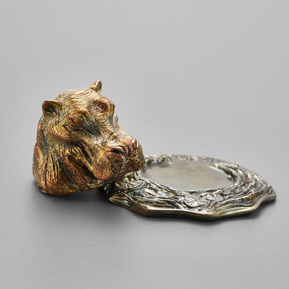 Bronze Wealth Hippo Statue