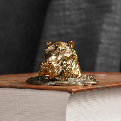 Bronze Wealth Hippo Statue