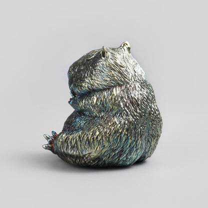 Bronze Rock Capybara Figurine