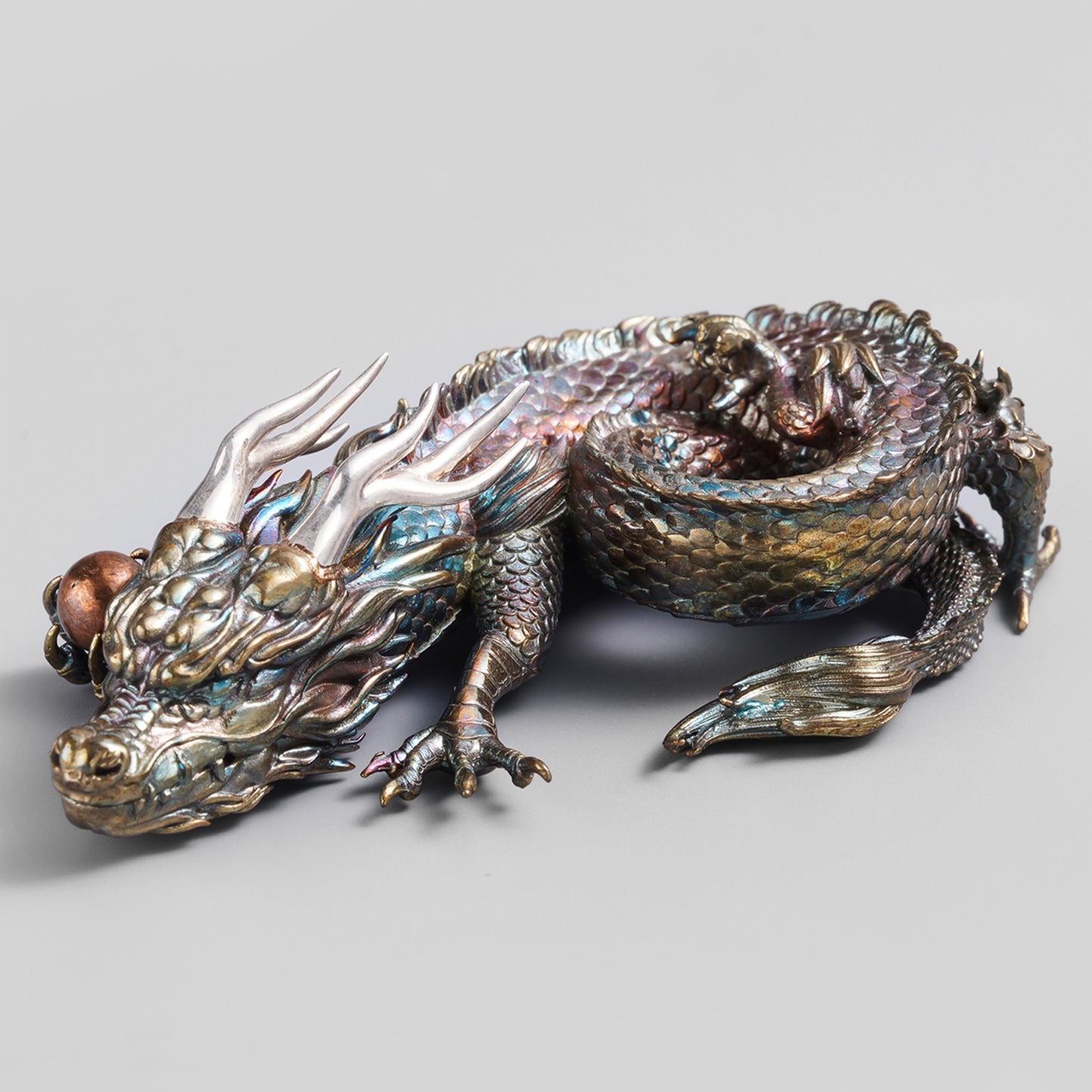 Coiled Dragon Statue